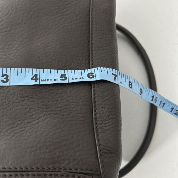 Cole Haan Purse Womens Pebbled Leather Shoulder Bag Bucket Studded Tote Handbag - Picture 10 of 16